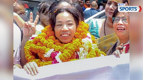 Grand Welcome for Athletes