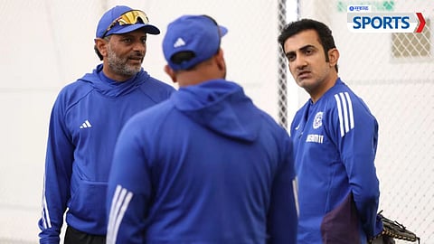 Gautam Gambhir with the newly appointed Team India coach