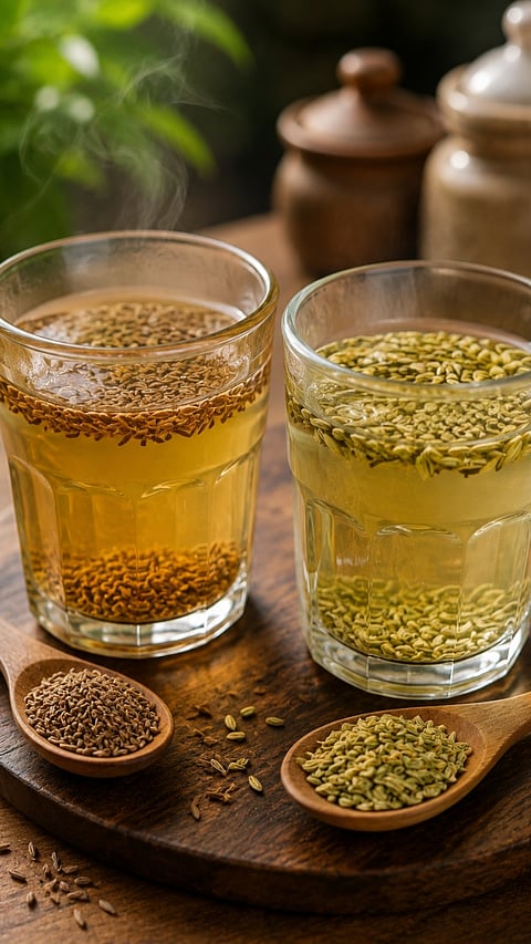 Cumin Water vs Fennel Water