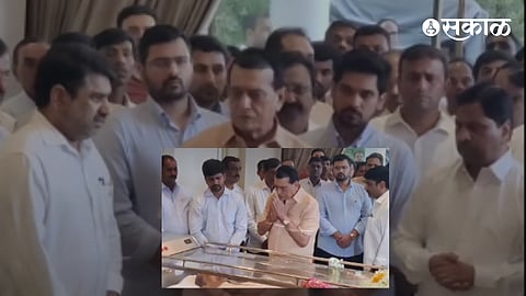 D Y Patil Last Rites Mahadevrao Mahadik