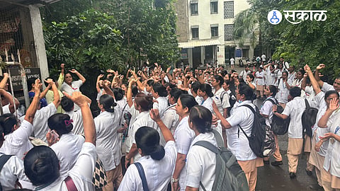 Government nurses' strike disrupted OPD and healthcare services in Maharashtra hospitals.
