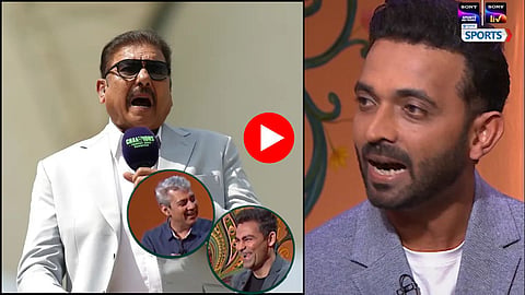 Ajinkya Rahane mimics Ravi Shastri on live TV
