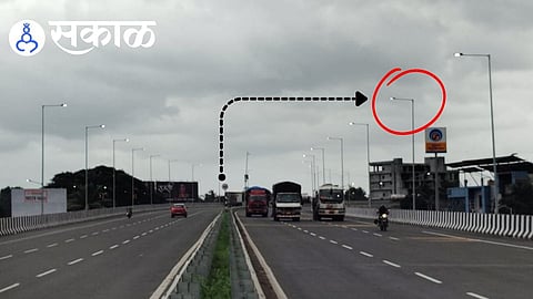 Karad flyover streetlight testing