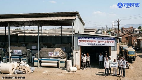 Ichalkaranji Textile Industry: १५ हजार एअरजेट लूम आठवड्यातून एकदा २४ तास बंद; वस्त्रोद्योगातील मंदीचा जबर आर्थिक फटका कमी करण्यासाठी असोसिएशनचा निर्णय