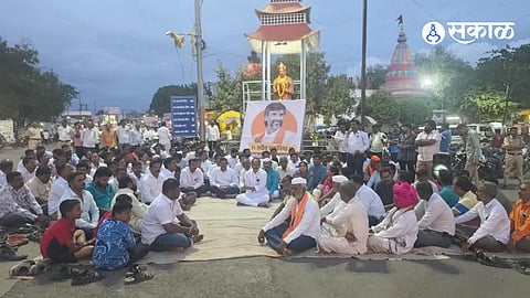 Maratha reservation protest intensifies in Mangalwedha.