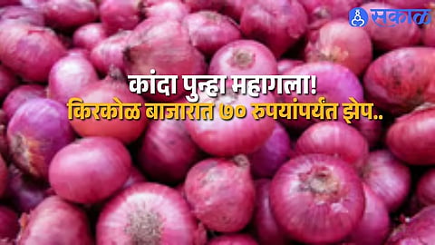 Lasalgaon Onion Prices Surge Wholesale Rate Reaches 4400 Rupees Per Quintal and Retail Prices Touch 70 Rupees Per Kg
