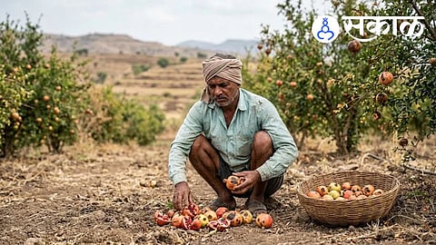 Maharashtra pomegranate farmers price crisis