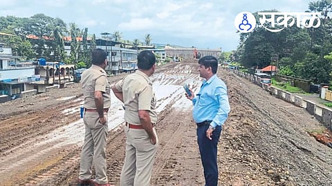 Chiplun flyover Buddhistwadi connecting road work