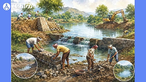 lake dam work