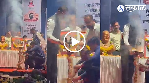 ceremonial lamp flared in Thane Event