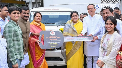 Kanchan family donates Bolero to Uruli Kanchan Gram Panchayat.
