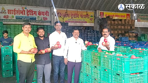 Pomegranate Prices Reach rupees 6000 Per 20 Kg Crate at Alephata Market