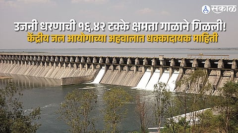 Ujani Dam Siltation Reduces Storage Capacity by 16 Point 42 Percent Central Water Commission Reports Huge Water Storage Loss