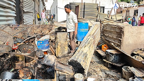 Eight homes gutted in a massive fire in Hadapsar