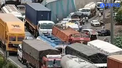 Pune Traffic News Tawde Hotel Chowk Sees Heavy Congestion With Long Vehicle Queues On Pune Bengaluru Highway Causing Delays