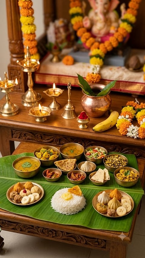 WHY BANANA LEAF IS USED FOR NAIVEDYA AND PUJA