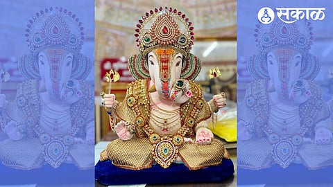 Abhijit Arts Adorns Thailand’s Rich Dagdusheth Halwai Ganpati with Intricate Diamond Work