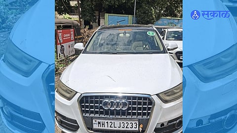 Audi MLA Sticker In Pune 23 Year Old Driver Detained For Drunk Driving Police Take Action Against Youth