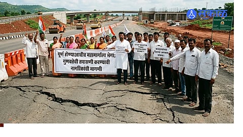 Cracks Appear Before Road Completion