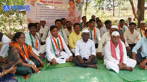Mangalwedha Drought Crisis Farmers Face Water And Fodder Shortage As Congress Begins Indefinite Sit In Protest