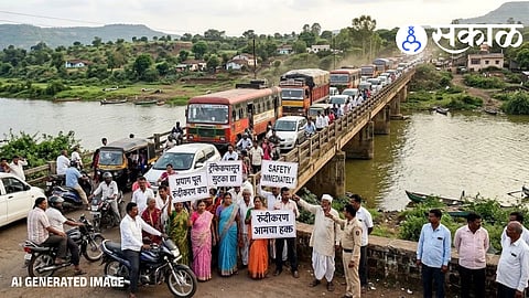 Prayag Bridge Traffic