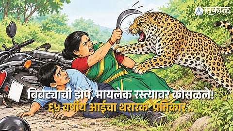 Ahmednagar Leopard Attack 65 Year Old Mother Fights Leopard With Sickle To Save Herself And Her Son
