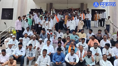 Maratha Kranti Morcha marches to the Tehsil office