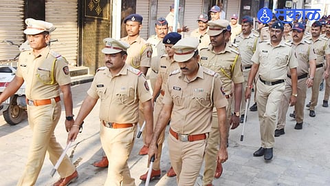 manchar police route march