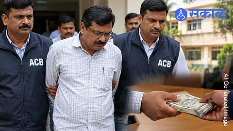 Raigad Zilla Parishad Yogesh Bhasme ₹1.5 lakh bribe