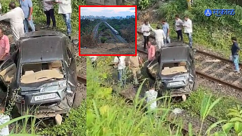Belapur Car Accident (Photo - Satyawan Vaskar)