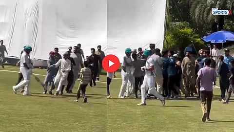 Babar Azam viral video after dismissal fans surround him
