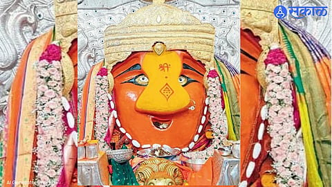 Preparations Underway for Renuka Devi Navratri Festival at Mahur Temple