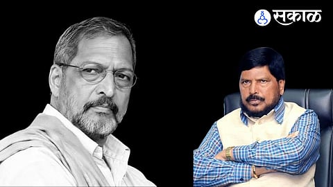 Nana Patekar and Ramdas Athawale
