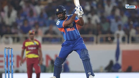Sanju Samson scores 21-ball fifty against West Indies