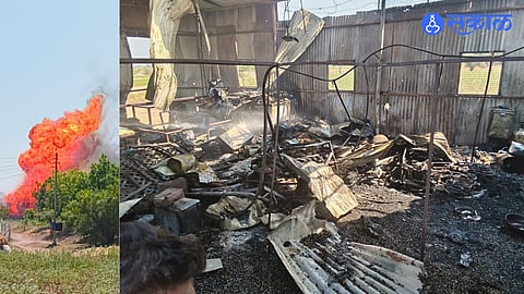 gas cylinder blast in mangalwedha