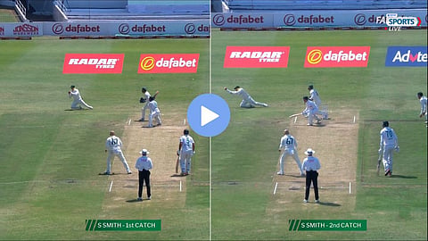 SA vs AUS 1st Test Steve Smith catch video