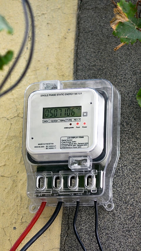 Electricity Meter Red Light