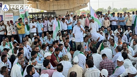 Raju Shetti Protest News