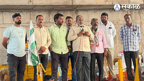 Raju Shetty Sugarcane rate Agitation
