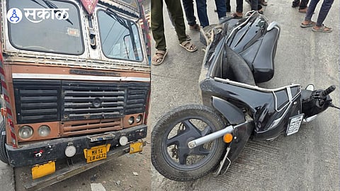 Container Two Wheeler Accident