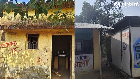 The kitchen of a Zilla Parishad school in Pali, Raigad, where delayed honorarium and shortages of food supplies are affecting the midday meal scheme.
