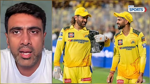 R ASHWIN ON MS DHONI