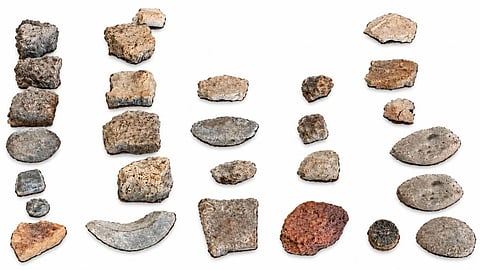 Prehistoric Artifacts of Sina Culture Discovered in Wakav Floating Bricks