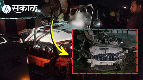 Karad Kolhapur Naka flyover accident today