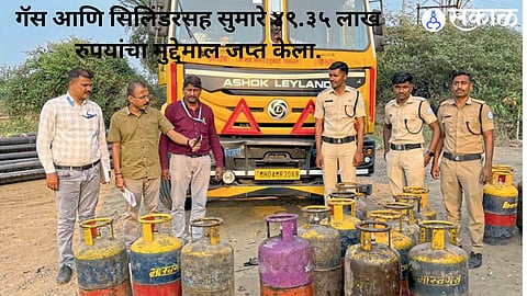 Police seize an LPG tanker, gas cylinders and equipment during an alleged illegal gas-refilling operation