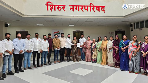 shirur nagarparishad nitin pacharne and aishwarya pacharne