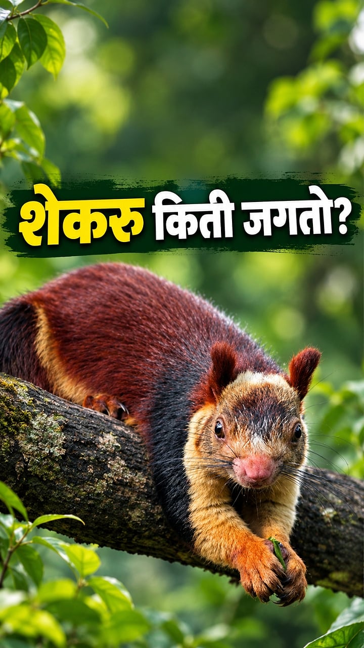 भीमाशंकरच्या जंगलात राहणारा 'शेकरू' किती वर्ष जगतो?