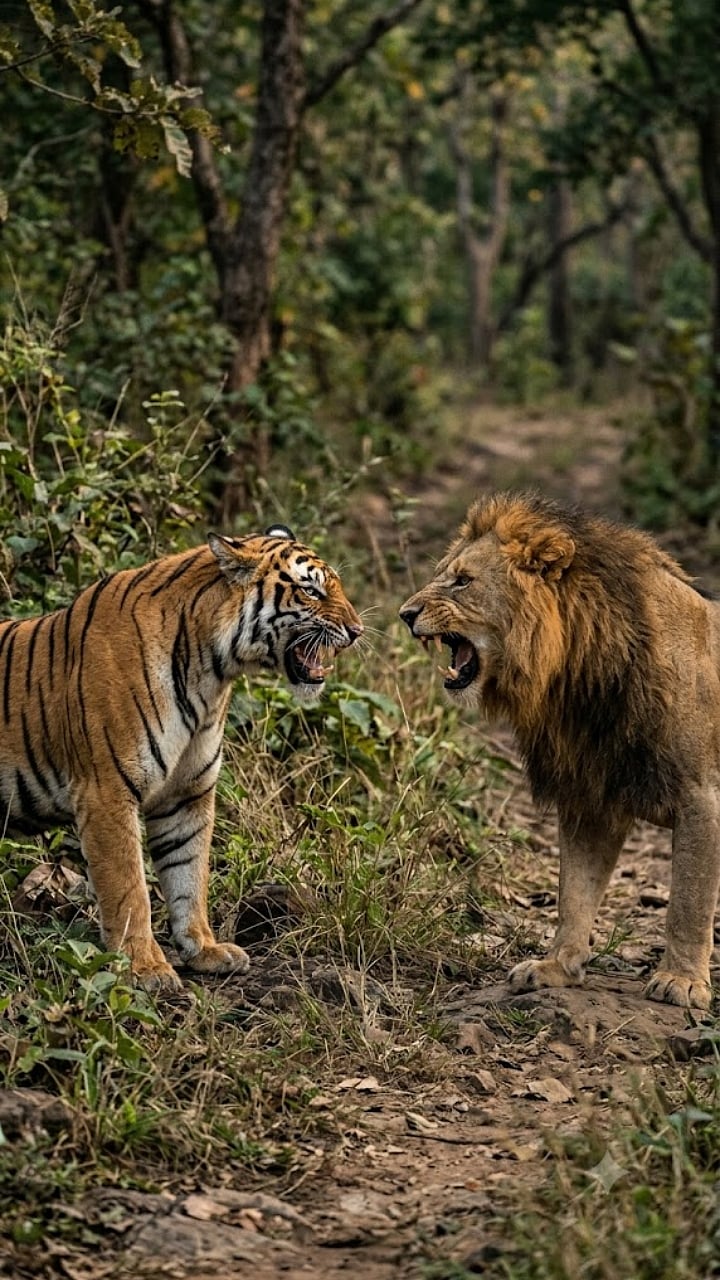 वाघ vs सिंह शिकार करण्याची पद्धत इतकी वेगळी का?