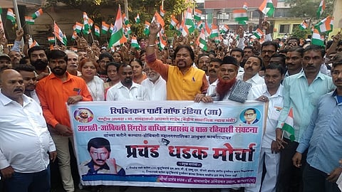रिंगरुटबाधित नागरिकांनी प्रजासत्ताकदिनी काढला पालिकेवर मोर्चा. 