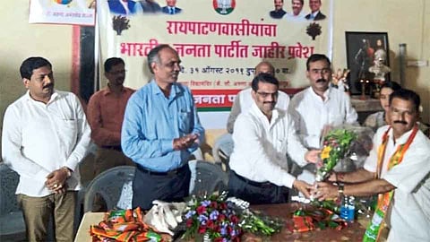 रायपाटणमध्ये यांची शिवसेनेला सोडचिट्टी; भाजपमध्ये प्रवेश